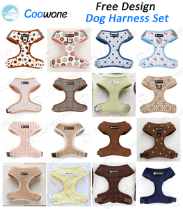 Conjunto de Arnés Personalizado para Perro de Lujo, Correa y Collar Ajustables para Cachorro, Bolsa para Heces de Mascota, Arnés y Correa Transpirables de Neopreno para Perro - Product Image 5