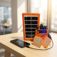 Système de stockage d'énergie solaire domestique, batterie lithium-ion, contrôleur MPPT, panneau solaire 3W, ampoules LED 5W, chargeur d'éclairage d'urgence