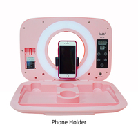 3200K-5500K Bi-Warna Lampu Cermin Led Organizer Kosmetik Kotak Makeup Makeup