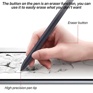ปากกา <span class=keywords><strong>S</strong></span> <span class=keywords><strong>Pen</strong></span> สำหรับ <span class=keywords><strong>Samsung</strong></span> Galaxy <span class=keywords><strong>Tab</strong></span> S6 Lite <span class=keywords><strong>S7</strong></span> FE S8 <span class=keywords><strong>Plus</strong></span> S9 Ultra ปากกาสไตลัสสำหรับ <span class=keywords><strong>Samsung</strong></span> พร้อมระบบตรวจจับแรงกด ปากกาพร้อมยางลบ ปากกาสัมผัส - Product Image 5
