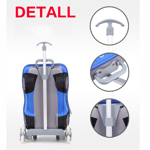 Sac à dos scolaire <span class=keywords><strong>pour</strong></span> enfants en ABS léger à six <span class=keywords><strong>roues</strong></span> avec design de dessin animé <span class=keywords><strong>pour</strong></span> les voyages des enfants - Product Image 5