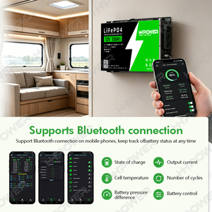 HHPOWER Batería de Litio Ultrafina LiFePO4 de 12V 100Ah 230Ah con Certificación CE y 1 Año de Garantía para Energía en RV y Camping - Product Image 6
