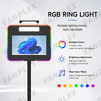 Cabina de Fotos DSLR de 15.6 Pulgadas con Pantalla Táctil, Trípode Ajustable, Máquina de Selfies para Alquiler en Bodas, Fiestas y Eventos