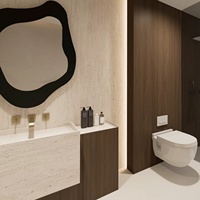 Panneau mural personnalisé en PVC PET imperméable, sans peinture, anti-corrosion, décoratif, pour la décoration murale de la salle de bain