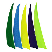 Ventes d'usine Plumes de dindon pour tir à l'arc, type drop de 4 pouces, plumes naturelles, modèle JA0316, 50 pièces, Henan