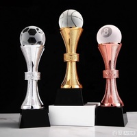 Trophées de champion personnalisés en or, argent, cuivre, trophées de compétition sportive personnalisés, trophée en verre cristal
