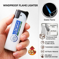 Briquet torche à jet unique en plastique UN1057 - Briquet de poche extérieur durable, rechargeable et coupe-vent pour l'exportation FCL au Moyen-Orient