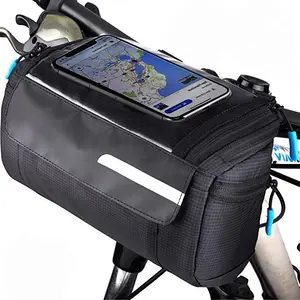 Borsa da viaggio per bicicletta impermeabile per sport all'aria aperta borsa da viaggio per bici con tasca per telefono borsa per telaio per bici