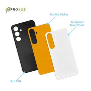 Coque de téléphone Prosub Sublimation 2D TPU PC Sublimation Coque de téléphone vierge avec feuille de verre pour <span class=keywords><strong>Samsung</strong></span> S24 Series - Product Image 4