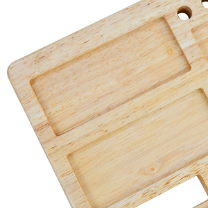 Soporte de libro ajustable de bambú Soporte de teléfono móvil portátil Diseño creativo Estante de libro de madera de acacia - Product Image 4