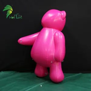 Очаровательный розовый декоративный танцующий надувной медведь, модель воздушных шаров, надувной мишка