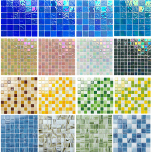 Mosaicos de Vidrio Iridiscentes de 300x300mm, Diseño Moderno para Baño, Piscina, Dormitorio, Cocina, Hotel, Uso en Paredes Interiores - Product Image 4