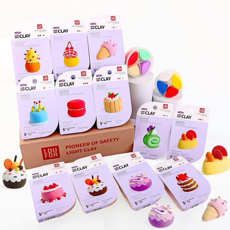 Суперлегкая Полимерная глина для моделирования, 36 цветов, 12 моделей