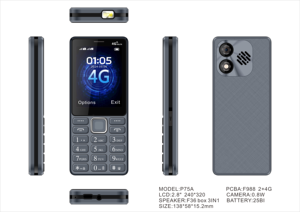 Téléphone OEM à faible coût 4G <span class=keywords><strong>Senior</strong></span> 2.4 pouces double Sim Volte clavier téléphone portable fonction téléphone - Product Image 3