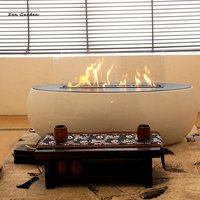 Cheminée électrique intelligente BEV de 5 pieds, foyer au bioéthanol automatique, boîte résistante au feu au bioéthanol de 60 pouces