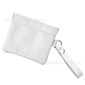 Unisex <b>coin</b> purse, earphone storage <b>bag</b>, PU leather short handbag, key pouch - Product Image 1
