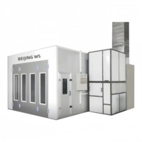 Cabine de peinture automobile BEIJING WS WS-02 à éclairage LED, mode de chauffage brûleur électrique/diesel, température 80°C, 32KW, 220V/380V
