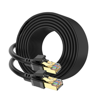 Câble Ethernet Cat8 de bonne qualité 8 pieds LAN SFTP RJ45 cordon réseau Patch câble Internet CAT 8