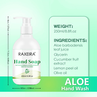 Marque privée Extrait de fruit de concombre Huile de zeste de citron Aloe Vera Savon liquide pour les mains Nettoyant pour les mains Savon pour les mains