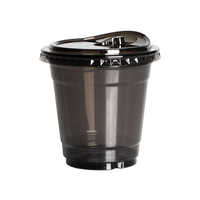 Tasse à café glacée américaine noire jetable épaissie personnalisée avec couvercle tasse à emporter pour thé au lait épaissi au Latte froid pour animaux de compagnie