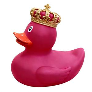 Canard de bain en vinyle coloré, personnalisé, mignon, en forme d'animal, 8-15 cm, bleu, rose, en caoutchouc, flottant, en vrac, pour promotion, avec thèmes Docteur et Garde de sécurité - Product Image 1