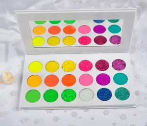 18 Color Private Label Star Makeup Pigment Glitter Eyeshadow Palette