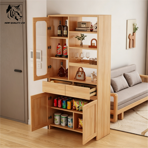 Meuble d'entrée en bois personnalisé avec logo, faible coût, petite quantité minimale de commande, expédition immédiate, fabriqué en Chine - Product Image 4