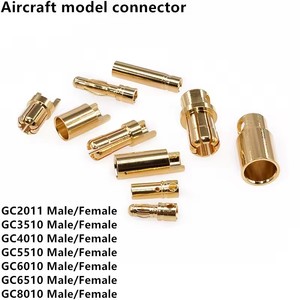 Connettori Maschio-Femmina in Rame Puro per Modellismo Aereo GC2011 <span class=keywords><strong>3510</strong></span> 4010 5510 6010 6510 GC8010 per Regolazione Elettrica Motore - Product Image 1
