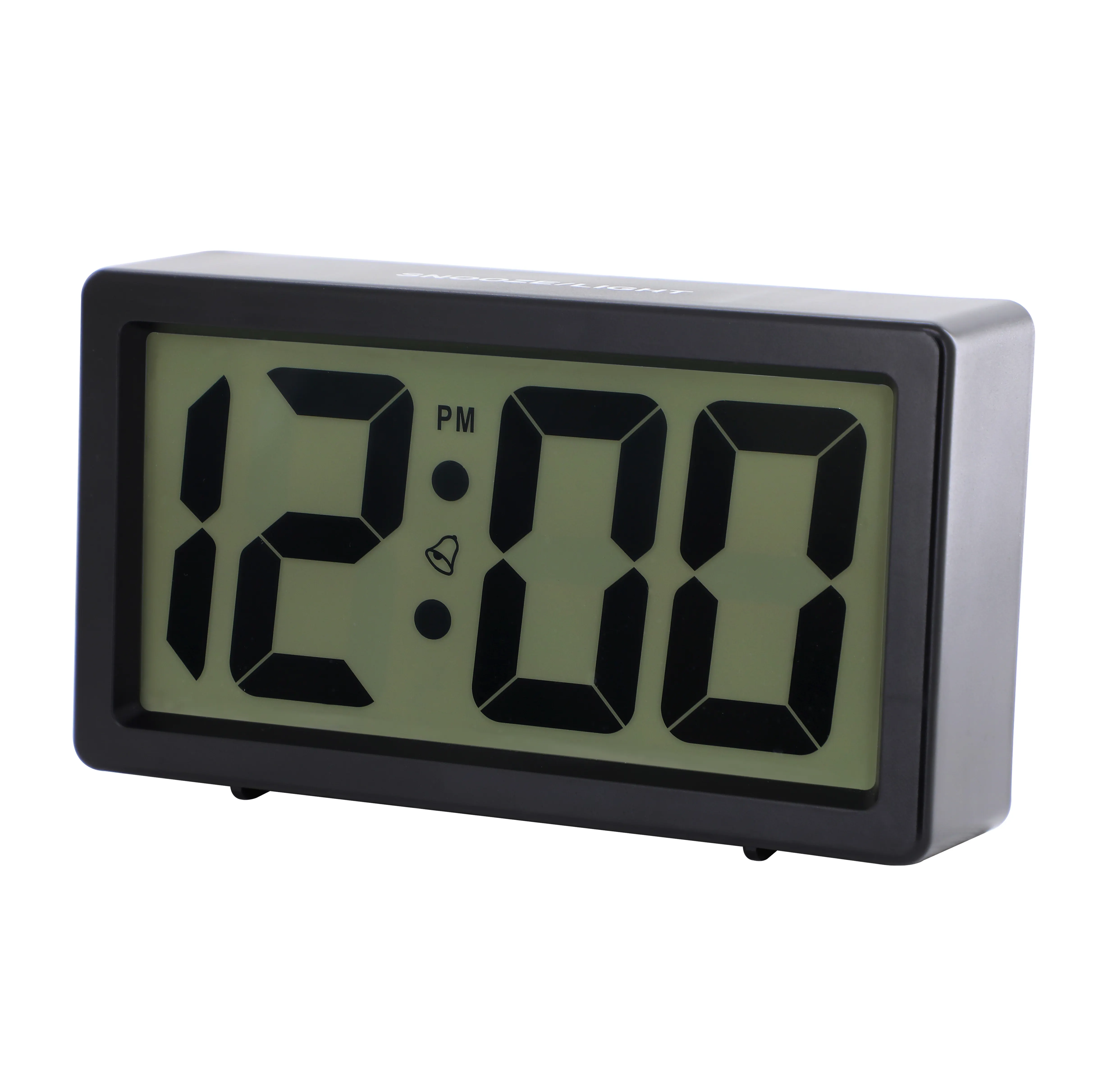 Hot Selling Simple Classical Table Smart Digital Alarm LCD Clocks With Back Light Snooze For Office Bedroom