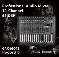 Amplificateur de mixage GAX-MQ12, mixeur professionnel 8 canaux, audio de scène 800W*2 avec 99 DSP, égaliseur 7 segments