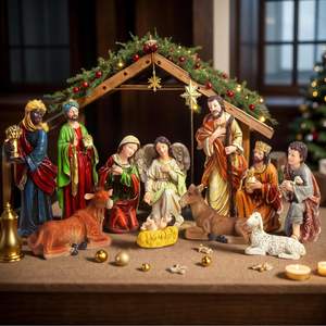 كن مستعدًا لشحن هدايا عيد الميلاد 8 بوصات تماثيل راتنج طويلة - Product Image 1