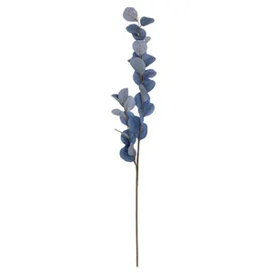 Искусственный цветок искусственный синий зеленый матовый эвкалипт листья для букета наполнитель для цветочной композиции