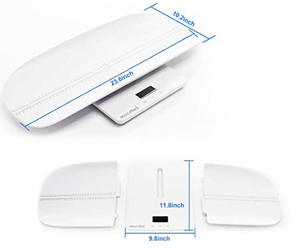 Alta Precisão 100KG Infantil Crianças Recém-nascidas Mãe ABS Dupla Bandeja Eletrônica Ponderação <span class=keywords><strong>Digital</strong></span> Baby Escala - Product Image 5