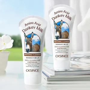 OEM Custom Organic Donkey Milk Amino Acid Face Cleanser Gentle Face Cleanser Moisturizing Nutritious Face Cleanser 3 In 1