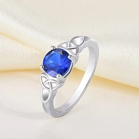 Gros bijoux Bague diamant laboratoire Vvs1 Asscher Cut Moissanite Bague de fiançailles diamant pour femmes vente en gros