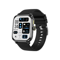 Reloj Inteligente M12 HD con Pantalla IPS Grande, Resistente al Agua IP68, Monitor de Actividad Física y Ritmo Cardíaco, para Negocios, Android, Metal y Silicona