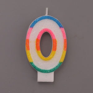 <span class=keywords><strong>Candele</strong></span> Numeriche Stampate per Compleanno, Decorazioni per Feste, <span class=keywords><strong>Candele</strong></span> Digitali 0-9 - Product Image 2