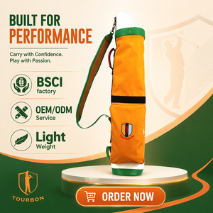 Sac de golf portable léger résistant à l'<span class=keywords><strong>eau</strong></span> en toile cirée couleur unie, sac de transport pour le dimanche, pochette à crayons jaune <span class=keywords><strong>vert</strong></span> clair avec garniture en PU - Product Image 5