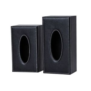 Boîte à mouchoirs en cuir de haute qualité, distributeur de serviettes, boîte à papier pour hôtel, boîte à mouchoirs en cuir pour voiture, cadeau d'ouverture, vente en gros - Product Image 2