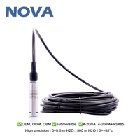 Sensor de Nivel de Agua para Pozos Profundos de 100m con Modbus RS485, Medidor de Nivel de Agua Sumergible para Sistemas de Gestión de Riego IoT