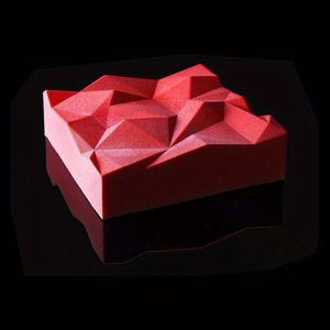 DIY Cake Mousse <b>Mold</b> Square Geometric Polygonal White Silicone Baking <b>Mold</b> For Cake Decorating - Product Image 3