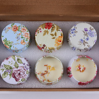 Nouveau design de coffret cadeau spécial pot en étain aromathérapie air frais personnalisation de marque privée coffret cadeau de parfum bougie parfumée
