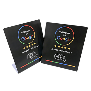 Tarjeta NFC Personalizada para Reseñas, Menú de Restaurante, Exhibición de Mesa, Placa de PVC Española, Soporte para Reseñas de Google - Product Image 2