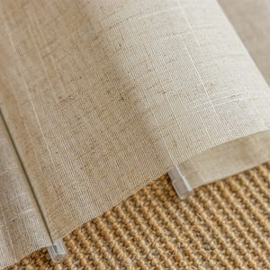 <span class=keywords><strong>Store</strong></span> <span class=keywords><strong>transparent</strong></span> en lin certifié stores à rouleaux romains de taille personnalisée installation facile et intégrée pour les fenêtres de la maison plaine verticale - Product Image 5