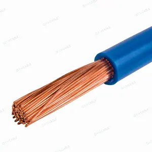 Peralatan Kabel Bagian Dalam Kabel Fleksibel Inti Tunggal Konduktor Tembaga 90 Derajat Kabel H05V2-K Tahan Panas