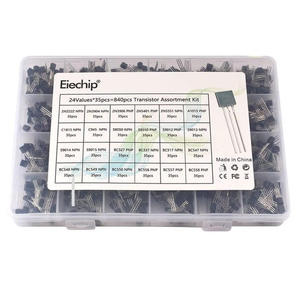 Kit de transistors TO-92 NPN PNP BC547 BC327 BC337 <span class=keywords><strong>2N2222</strong></span> 2N3904 2N3906 C945, boîte d'assortiment pour l'électronique DIY - Product Image 2