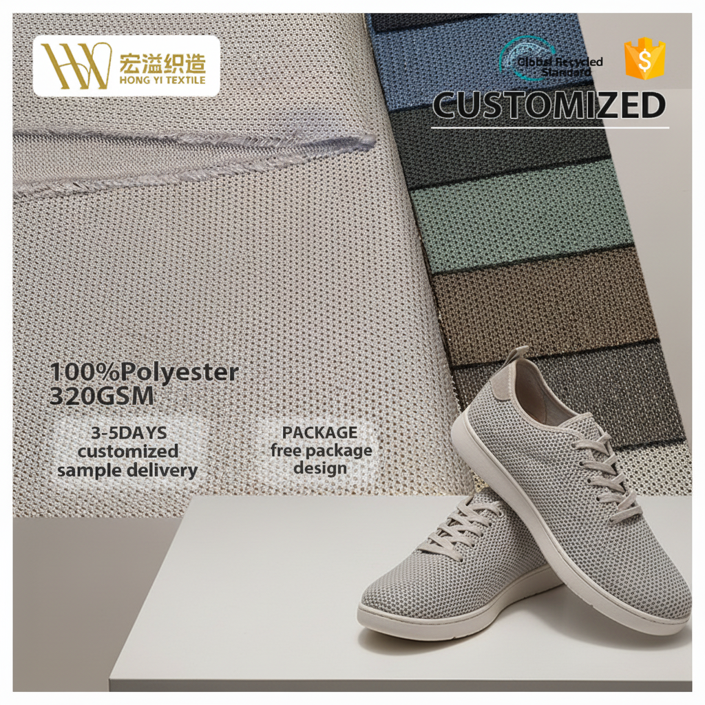 Trending Versatile 3 Layer Sandwich Mesh Fabric Soft Tough Dual Feature Spacer Material for Daily Commute Sneaker Shoe Upper