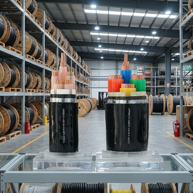 3/4 Cores YJV22 Armored XLPE Submarine Power Cable for Subsea Power Transmission