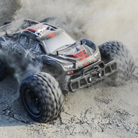 Coche de Carreras a Escala 1/8 con Motor sin Escobillas N518, Camioneta Todoterreno de 100 km/h, Vehículo Monstruo de Alta Velocidad con Control Remoto, Coche RC para Derrapes en Roca