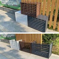 Cache de condenseur mural de haute qualité pour climatiseur, découpé au laser 3D, étanche et durable en aluminium